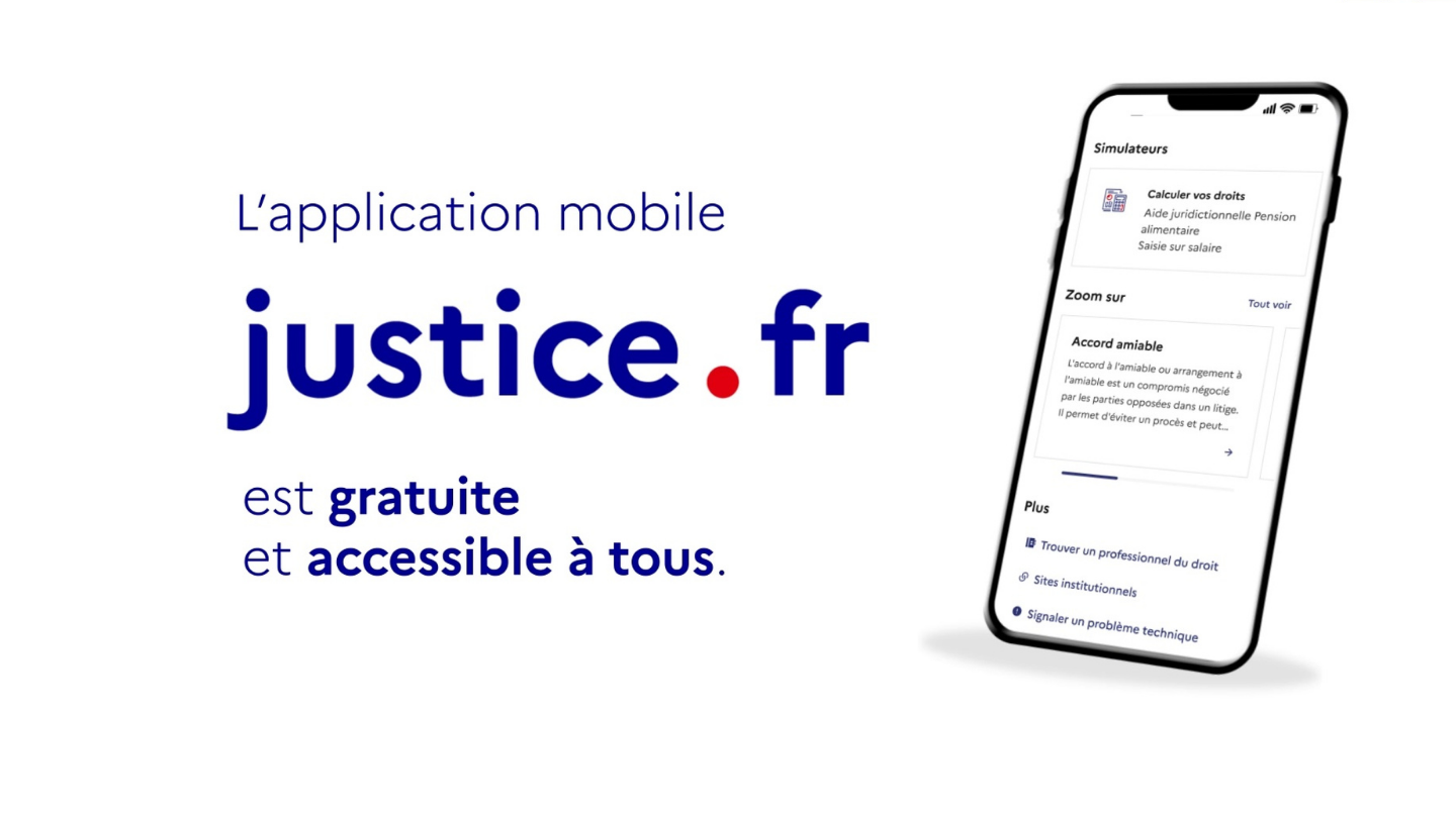 L'application mobile justice.fr