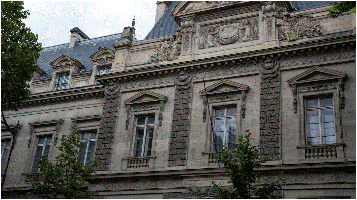 La façade du ministère des Armées, à Paris.