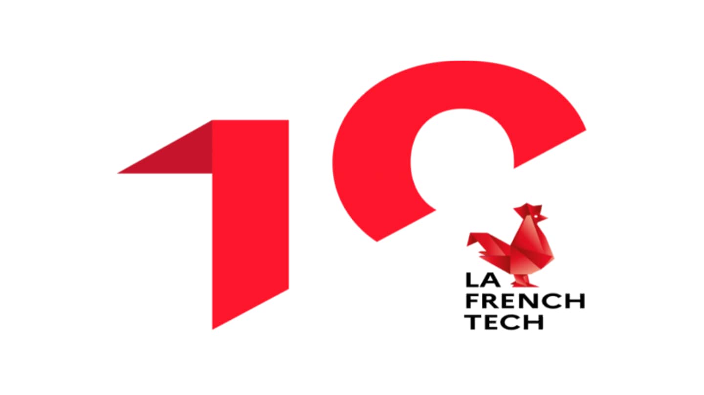 Logo des 10 ans de la French Tech.