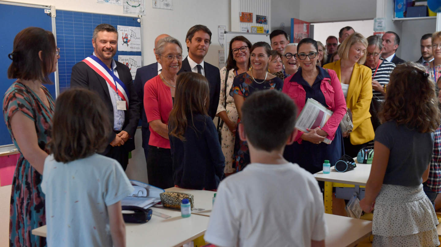 La Première ministre en visite dans une école d'Ille-et-Vilaine, à la rentrée scolaire 2023