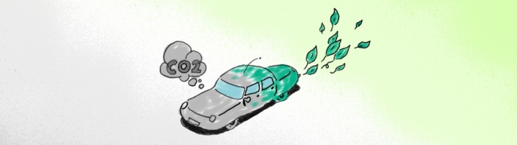 Dessin d'une voiture écologique